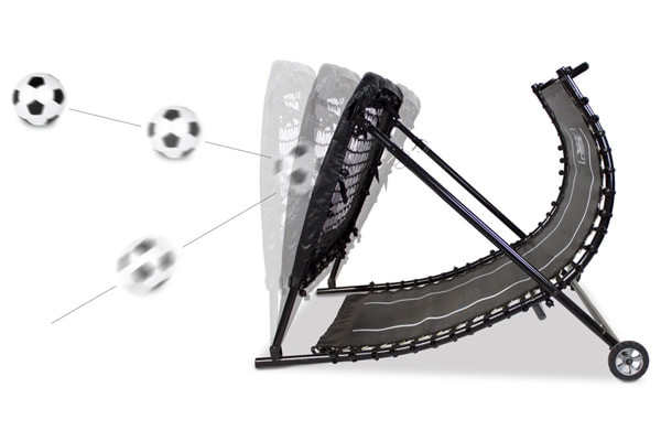 Schiet tegen het net aan