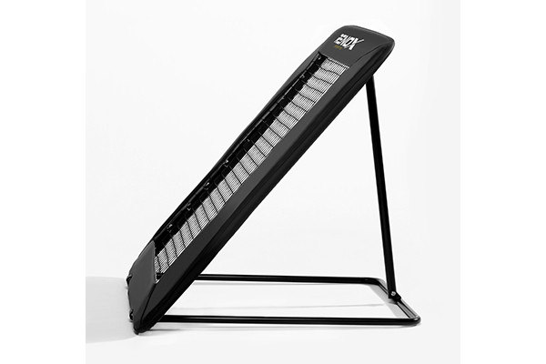 Met een formaat van 124x124 cm.